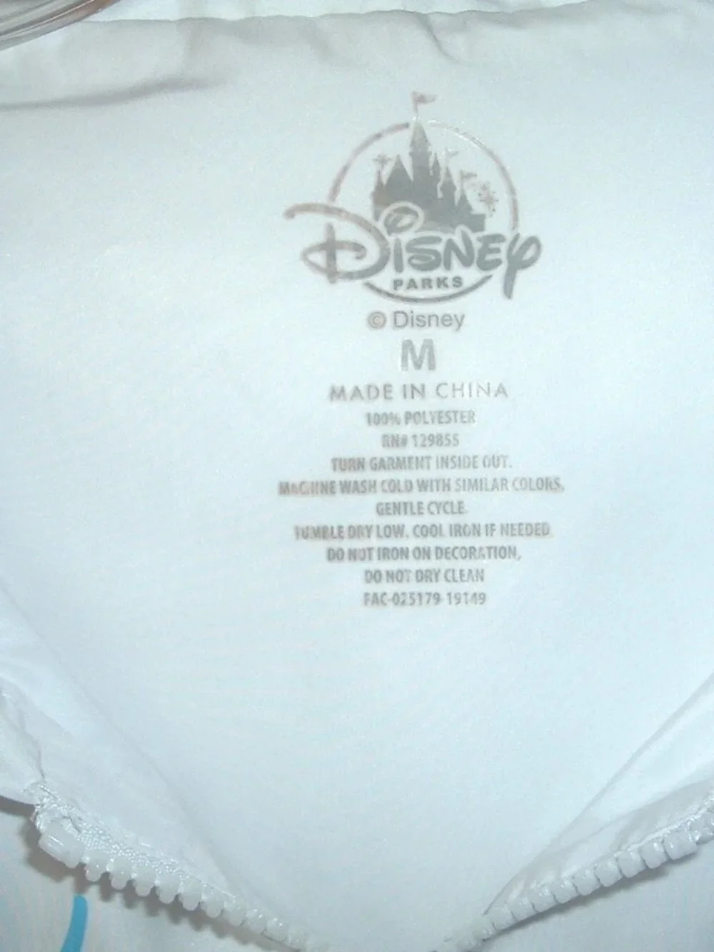 Disney Parks Women’s Fantasyland Jacket Size M Windbreaker Hooded Rainbow - Picture 5 of 6